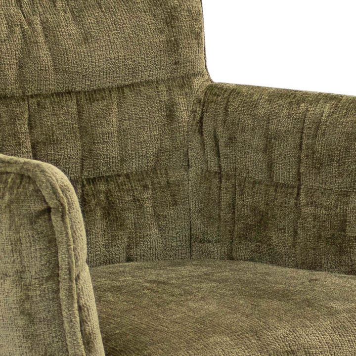 Chaise de salle à manger design moderne et confortable vert | GOOS - Designix