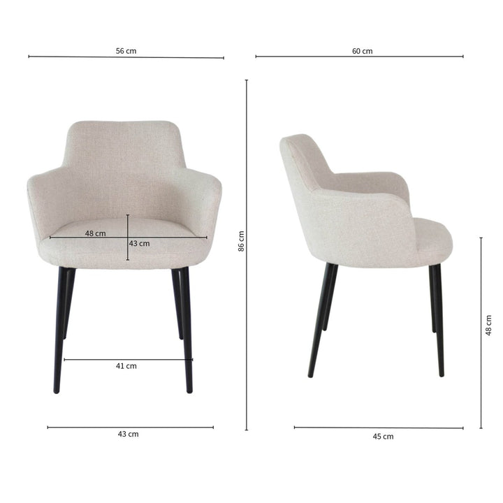 Chaise de Salle à Manger Emma Contemporaine | LUMA - Designix