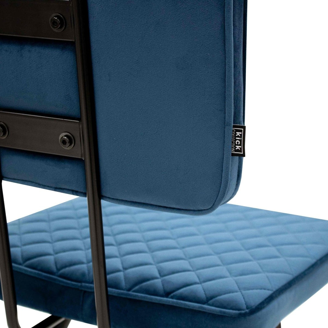Chaise De Salle À Manger En Velours Bleu Foncé Luxe Confort Moderne | NOVA - Designix