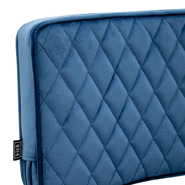 Chaise De Salle À Manger En Velours Bleu Foncé Luxe Confort Moderne | NOVA - Designix