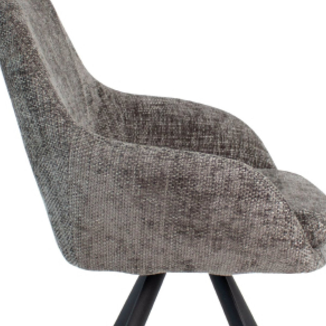 Chaise de Salle à Manger Grise Chenille | LUMA - Designix