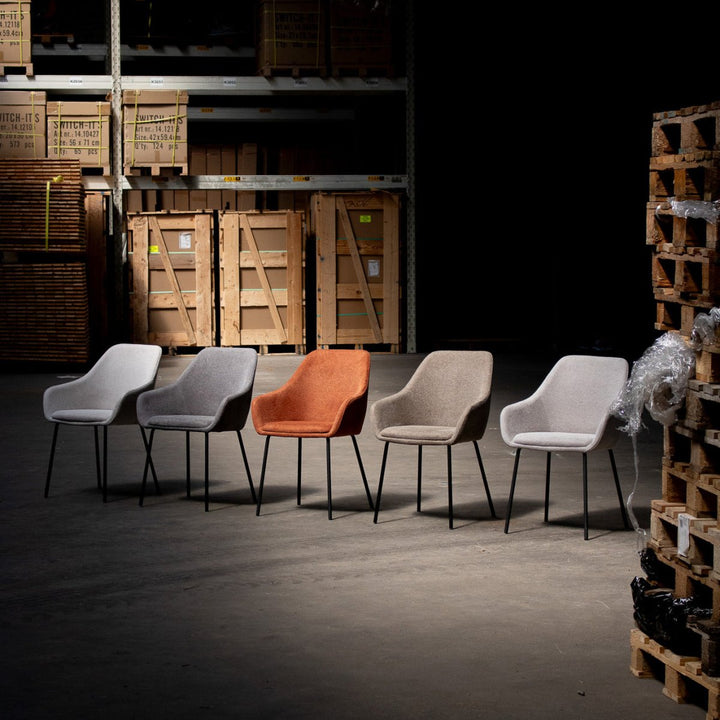 Chaise De Salle À Manger Guus Tissu Élégant | SILA - Designix