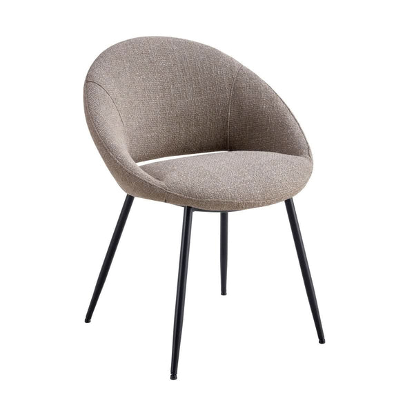 Chaise De Salle À Manger Moderne Avec Habillage Tissu Texturé Confortable | MELI