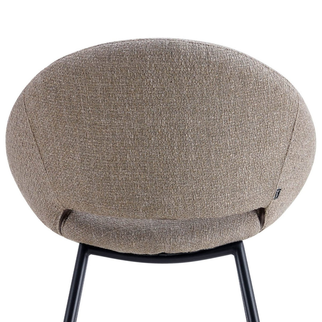 Chaise De Salle À Manger Moderne Avec Habillage Tissu Texturé Confortable | MELI - Designix