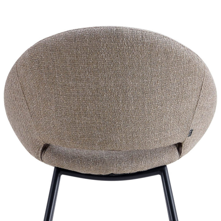 Chaise De Salle À Manger Moderne Avec Habillage Tissu Texturé Confortable | MELI - Designix