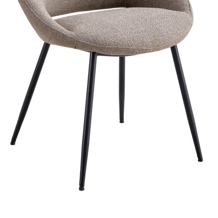 Chaise De Salle À Manger Moderne Avec Habillage Tissu Texturé Confortable | MELI - Designix