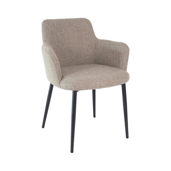 Chaise De Salle À Manger Moderne En Tissu Gris Texturé | NOVA