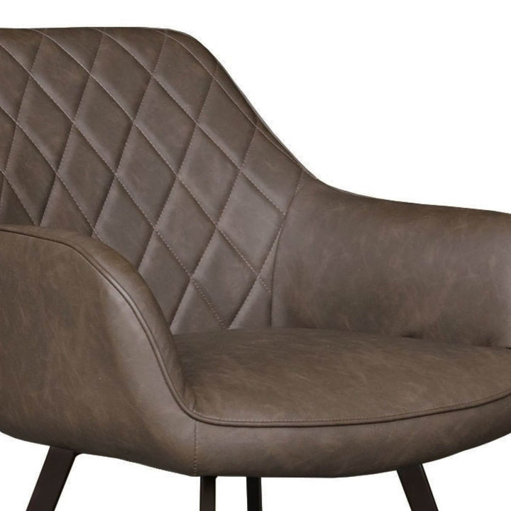 Chaise De Salle À Manger PU Cuir Confortable Marron | NOVA - Designix