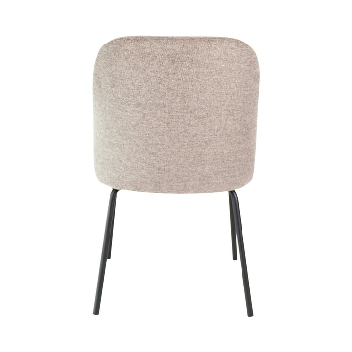 Chaise de Salle à Manger Taupe Confort Rembourrée | NOVA - Designix