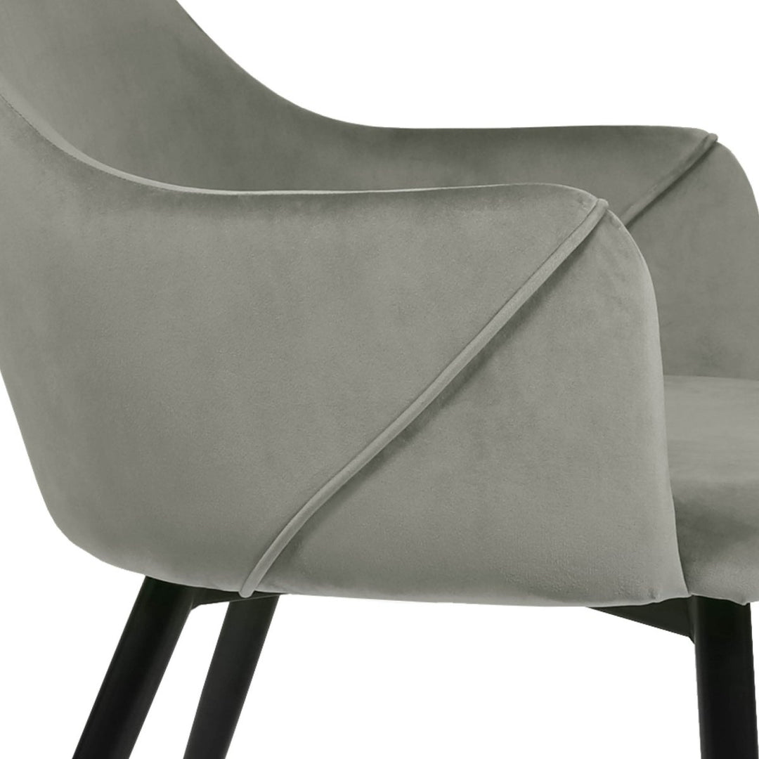 Chaise De Salle À Manger Velours Avec Accoudoirs | LUMA - Designix