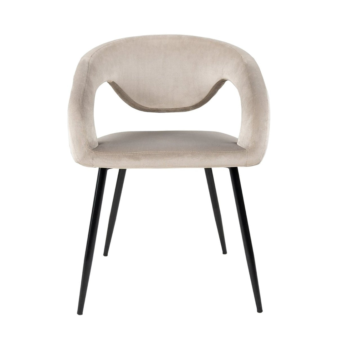 Chaise de Salle à Manger Velours Champagne Confortable | LUXA - Designix