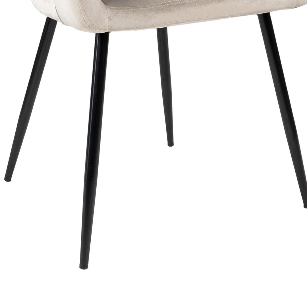 Chaise de Salle à Manger Velours Champagne Confortable | LUXA - Designix