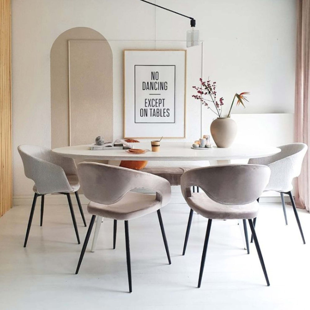 Chaise de Salle à Manger Velours Confort Design | NOVA - Designix