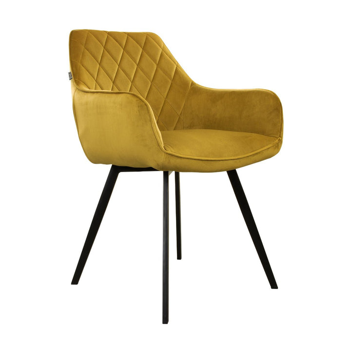 Chaise de Salle à Manger Velours Doré Moderne | LUXA - Designix