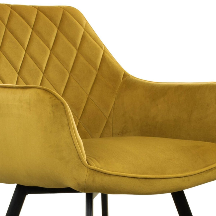 Chaise de Salle à Manger Velours Doré Moderne | LUXA - Designix
