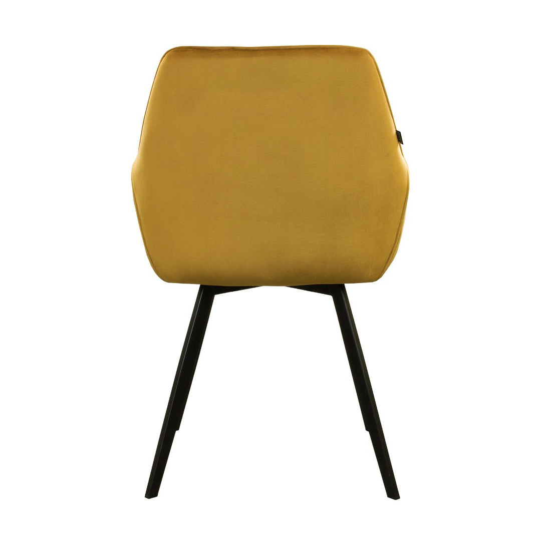 Chaise de Salle à Manger Velours Doré Moderne | LUXA - Designix