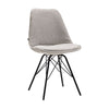 Chaise de Salle à Manger Velours Gris Luxueux | NOVA