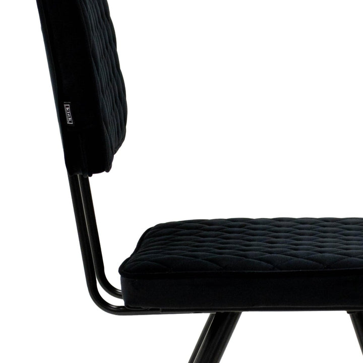 Chaise de salle à manger velours noir moderne confort et design | NOVA - Designix