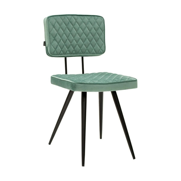 Chaise de Salle à Manger Velours Piqué Diamant Couture Confort | VELV