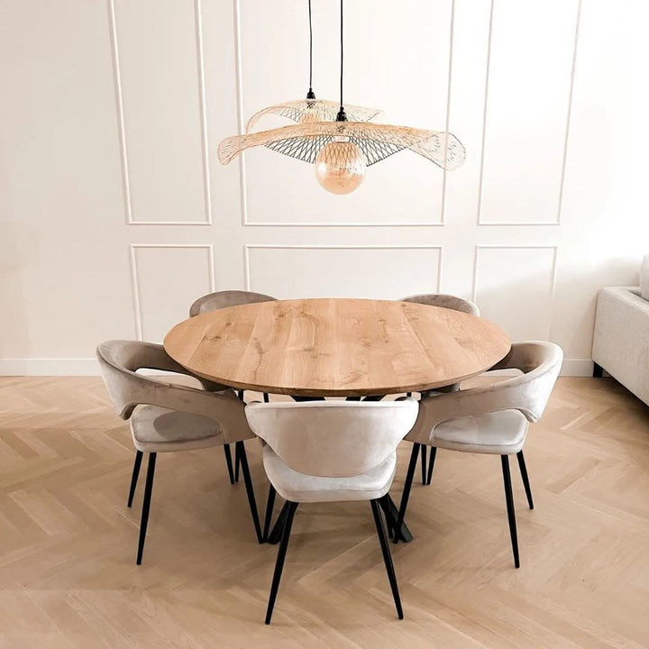 Chaise de Salle à Manger Velours Vert Foncé | LUNO - Designix