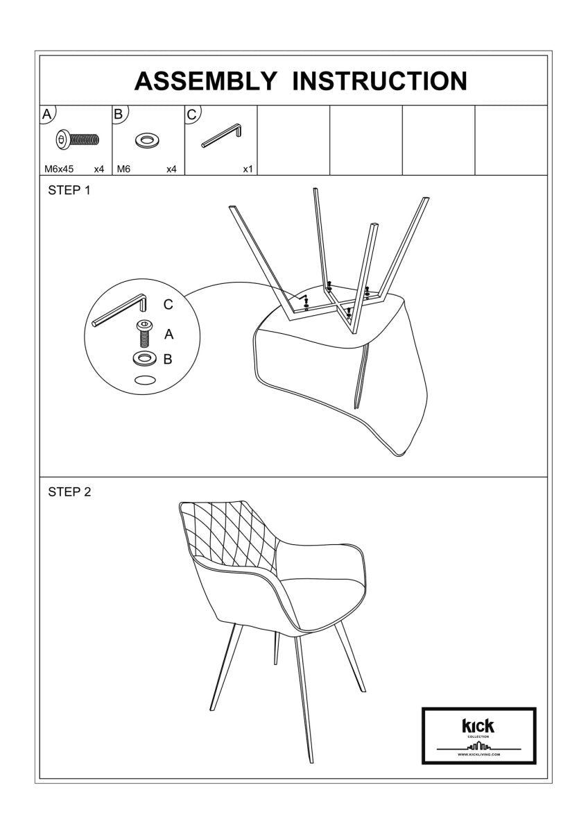 Chaise De Salle À Manger Velours Vert Foncé | VELA - Designix