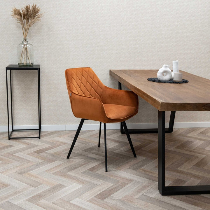 Chaise De Salle À Manger Velvet Capitonnage Confort Et Style | NOVA - Designix