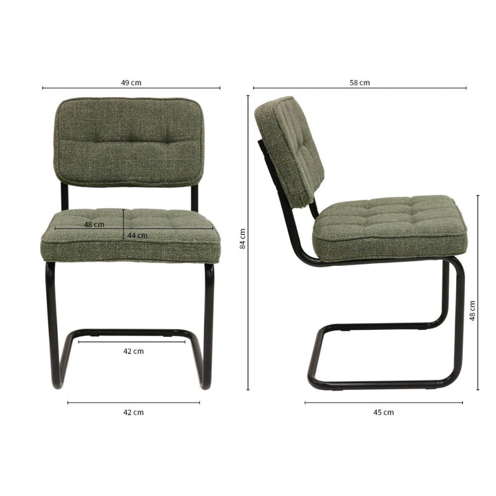 Chaise En Métal Moderne Confort Durable Chic | NOVA - Designix