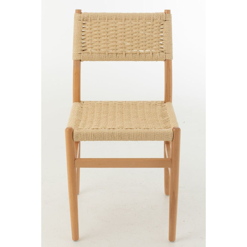 Chaise Hêtre Corde Naturelle | Soli - Designix Chaises