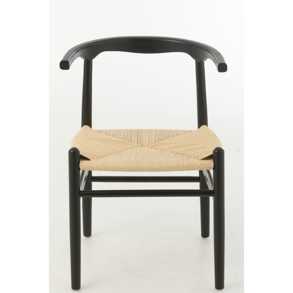 Chaise Hêtre Corde Noire | Tory - Designix Chaises
