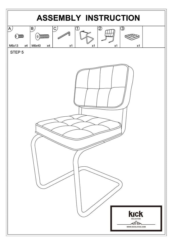 Chaise Ivy Buisframe Gris Moderne Confort Élégante | NOVA - Designix