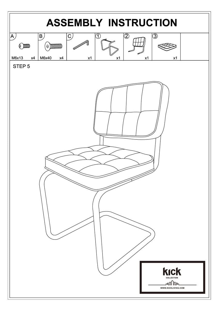 Chaise Ivy Revisitée Buisframe Noire Moderne | LUMI - Designix