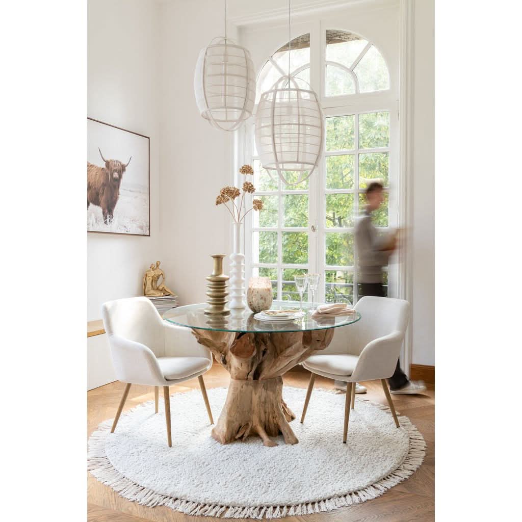 Chaise Miles Acier Mousse Ivoire | Xyla