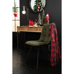 Chaise Morgan Vert Foncé Métal | Zela