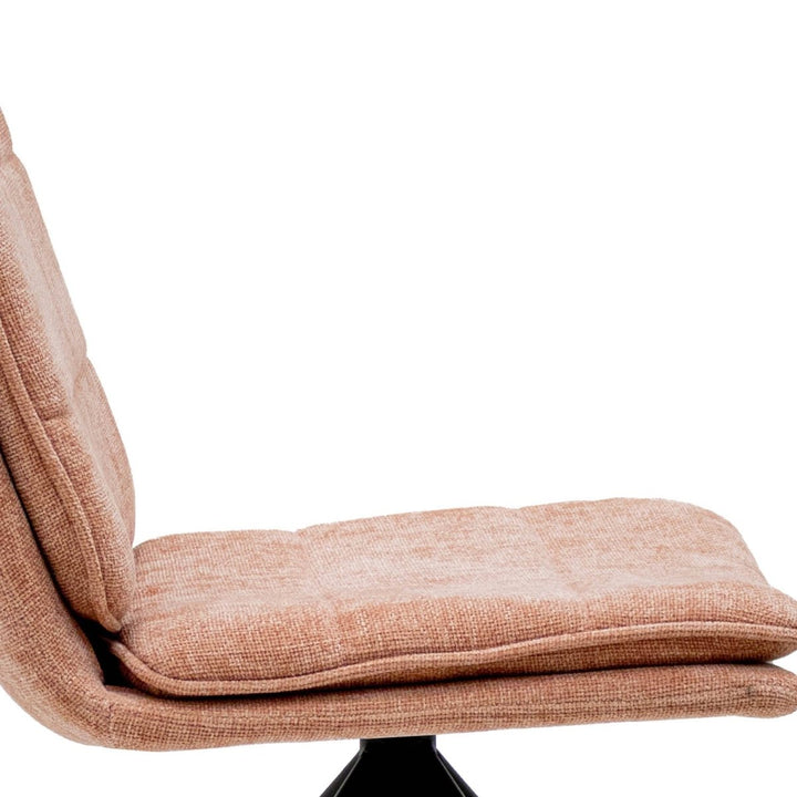 Chaise Pivotante Aron Rose Design et Confort Textile | XELI - Designix