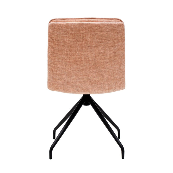 Chaise Pivotante Aron Rose Design et Confort Textile | XELI - Designix