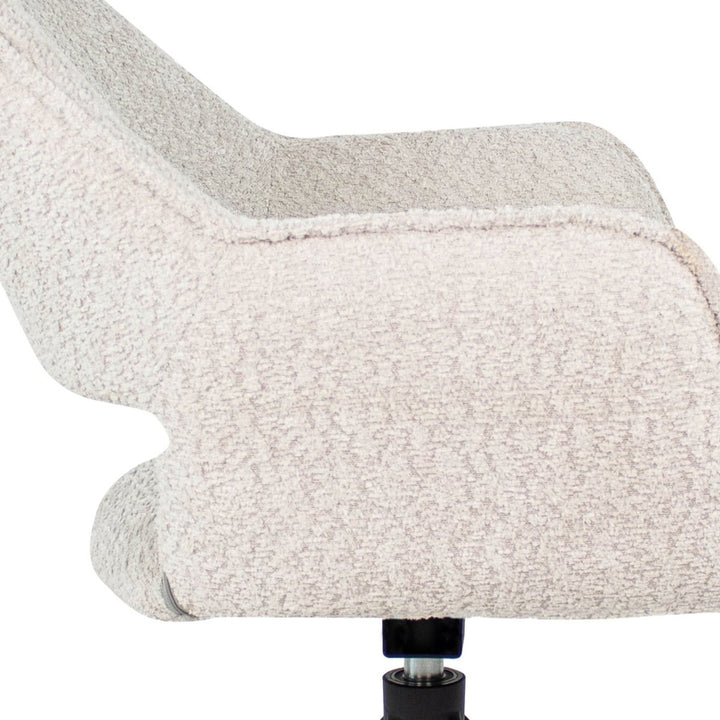 Chaise Pivotante En Boucle Confort Design Moderne Crème | NOVA - Designix