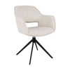 Chaise Pivotante En Boucle Confort Design Moderne Crème | NOVA