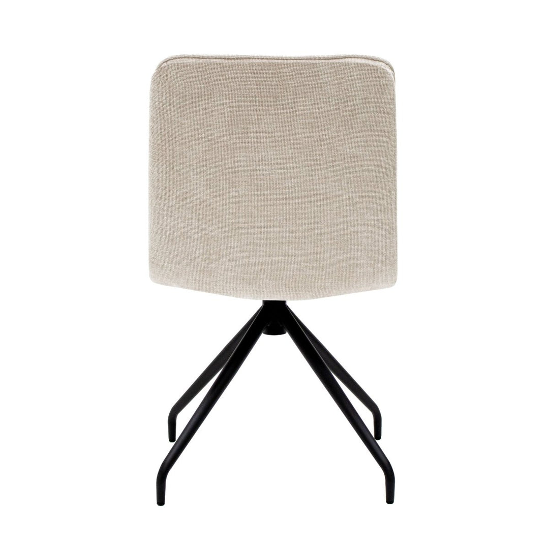 Chaise pivotante en tissu texturé Confort et Rotation 360 | NOVA - Designix