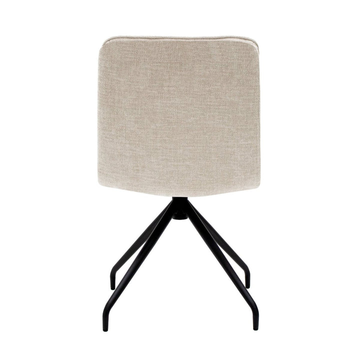 Chaise pivotante en tissu texturé Confort et Rotation 360 | NOVA - Designix