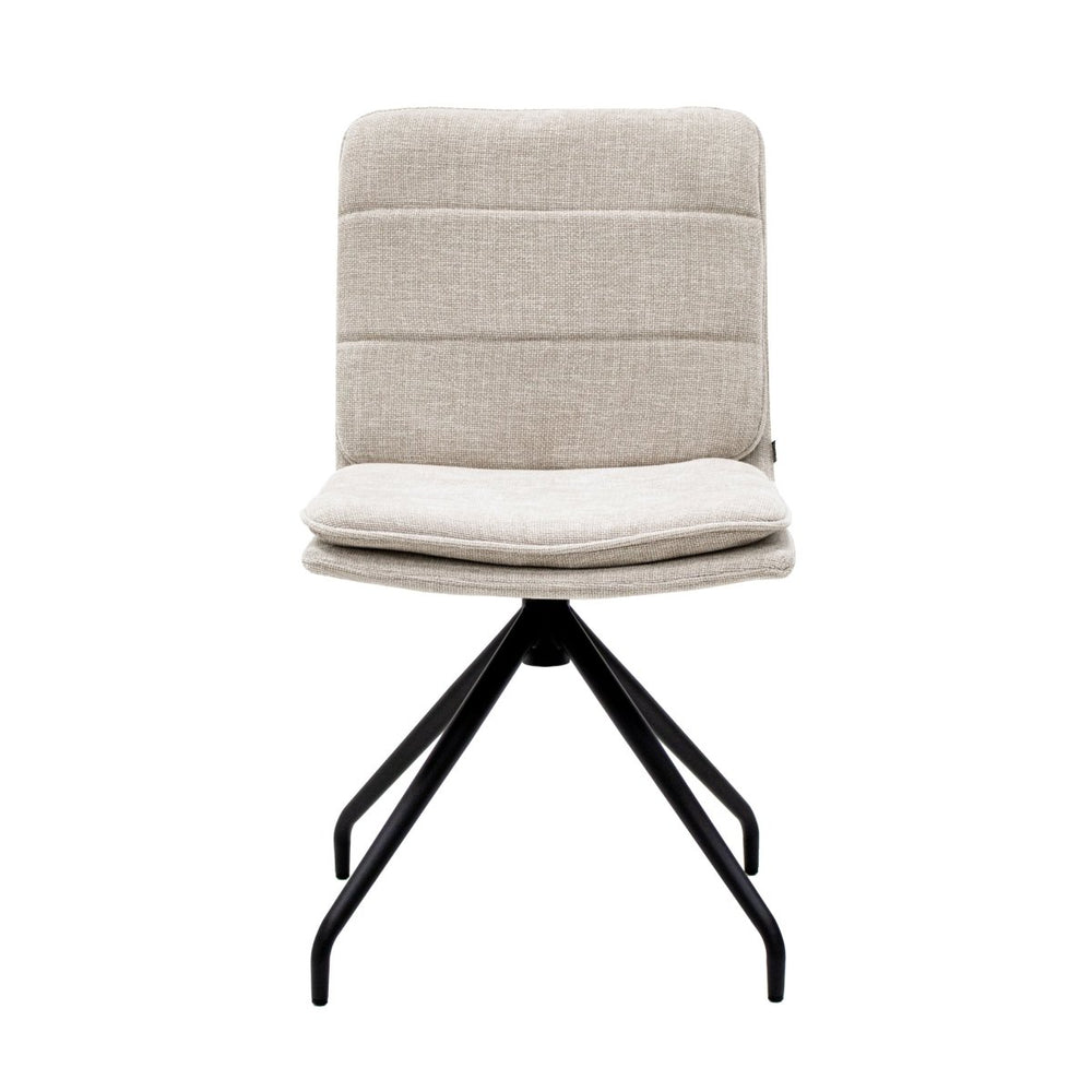 Chaise pivotante en tissu texturé Confort et Rotation 360 | NOVA - Designix