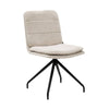 Chaise pivotante en tissu texturé Confort et Rotation 360 | NOVA