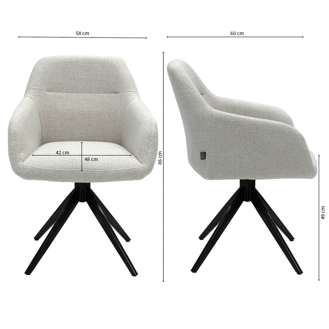 Chaise Pivotante Ergonomique Et Moderne | NOVA - Designix
