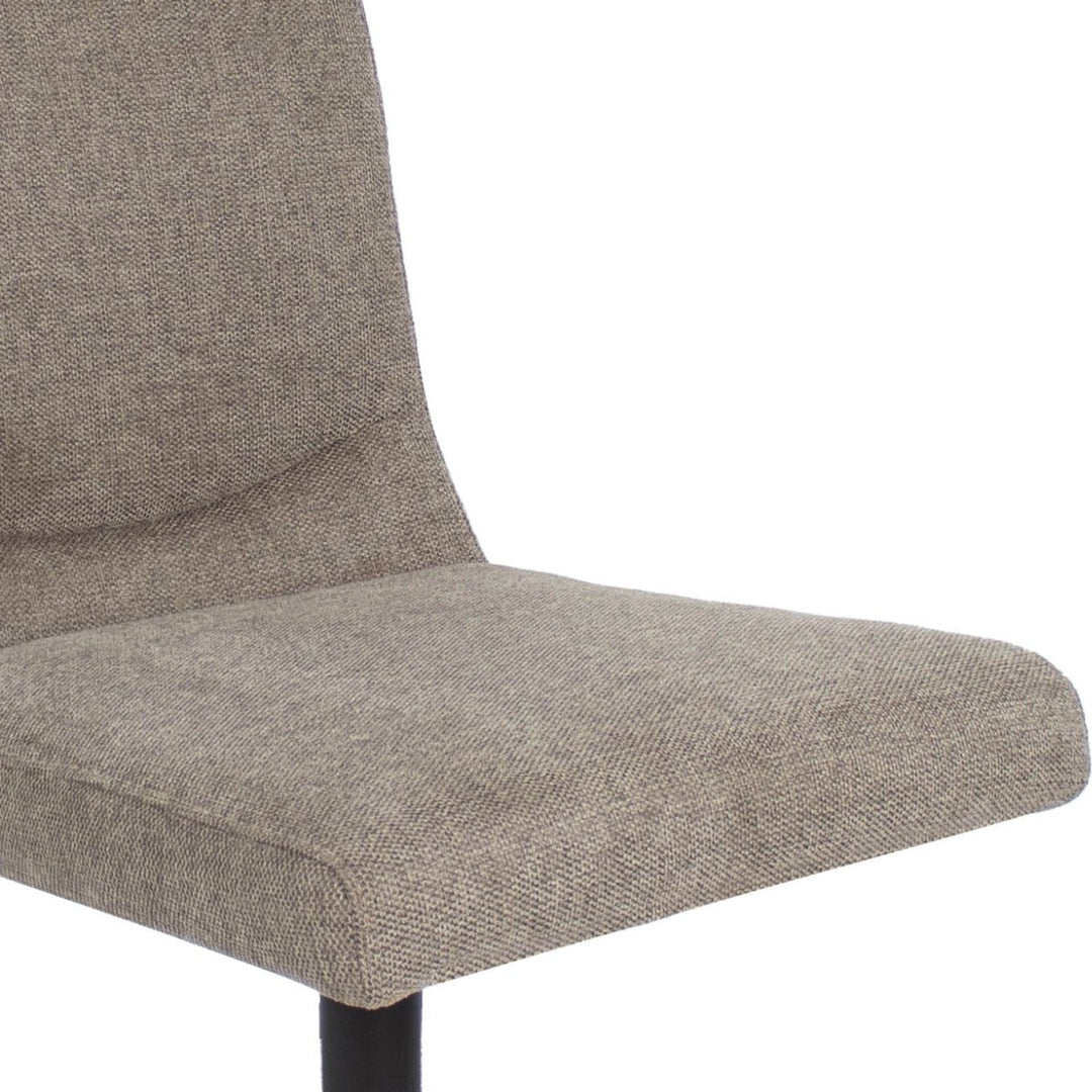 Chaise Pivotante Taupe Texturée Avec Cadre Métallique Et Rotation 360 | LYRA - Designix