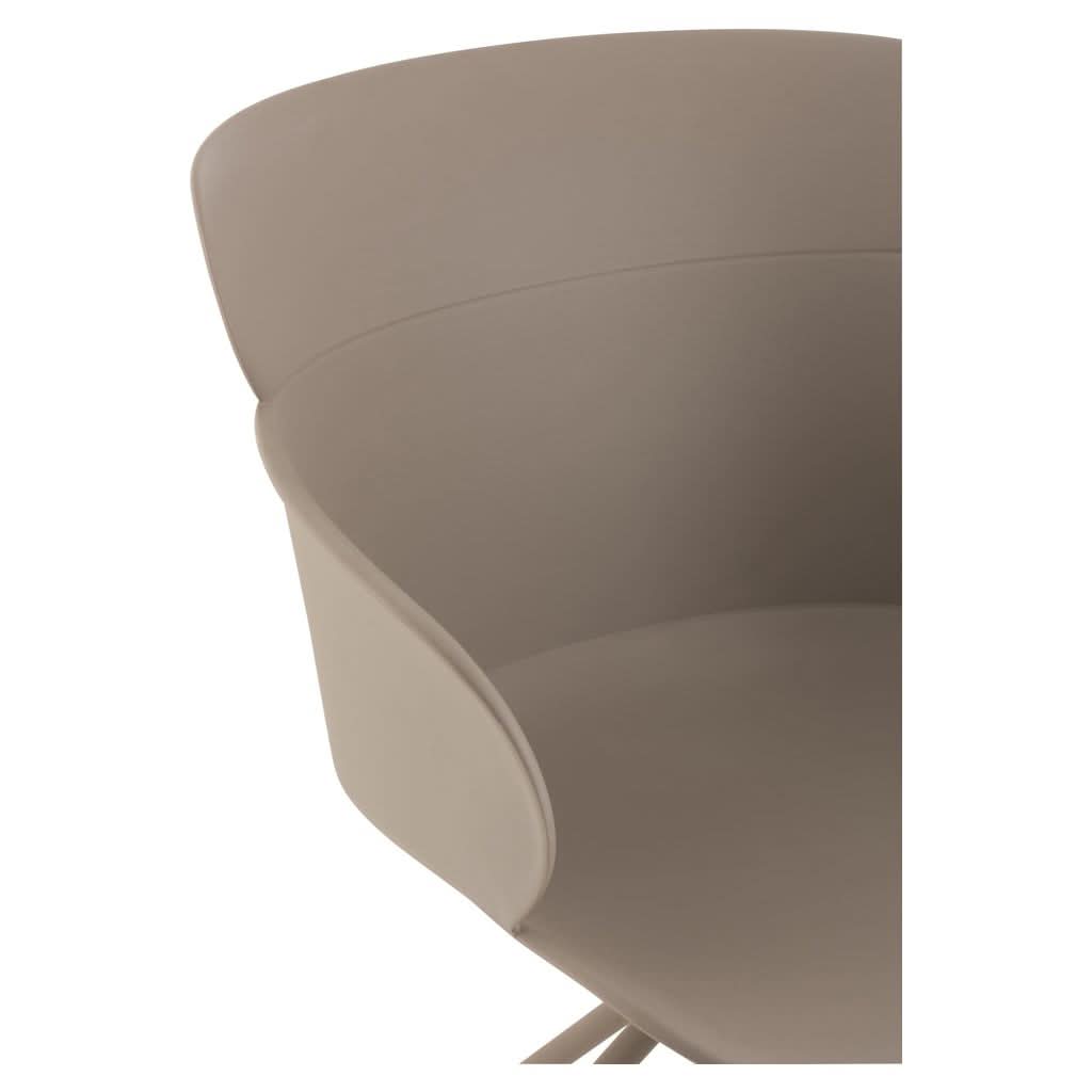 Chaise Polypropylène Avec Roues Grises | Hira - Designix Chaises