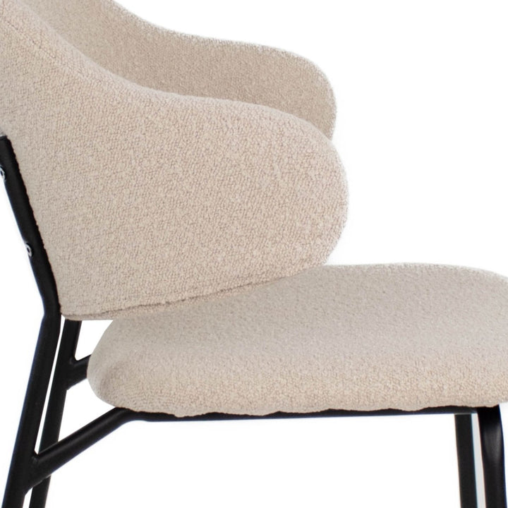 Chaise Salle À Manger Bouclé Confort Moderne | NOVA - Designix
