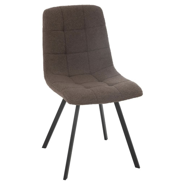 Chaise Salle à Manger Métal Marron | Nyla