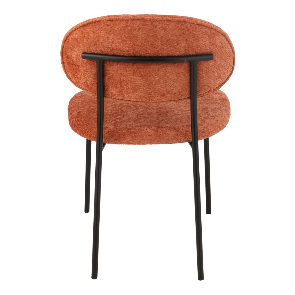Chaise Salle à Manger Orange Rouille | Orie - Designix Chaises