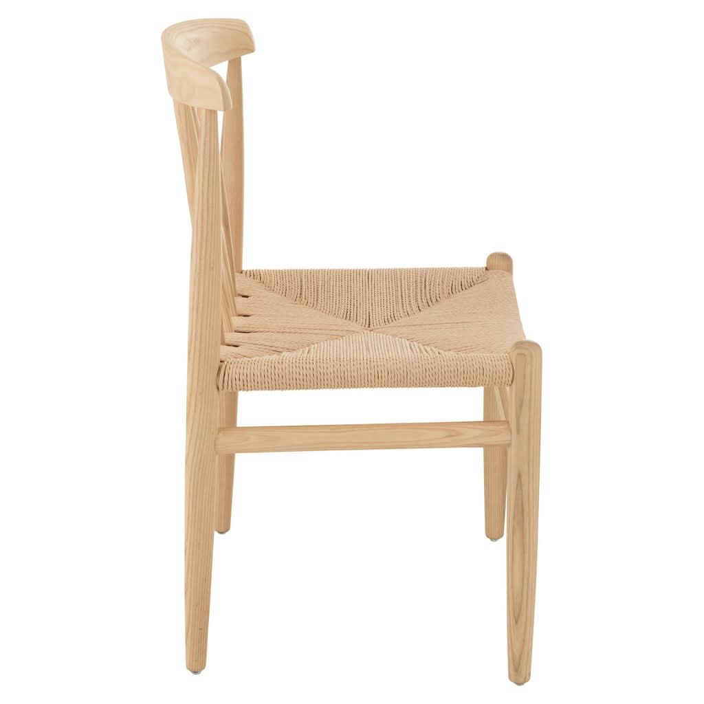 Chaise Scandinave Bois Naturel | Qira - Designix Chaises
