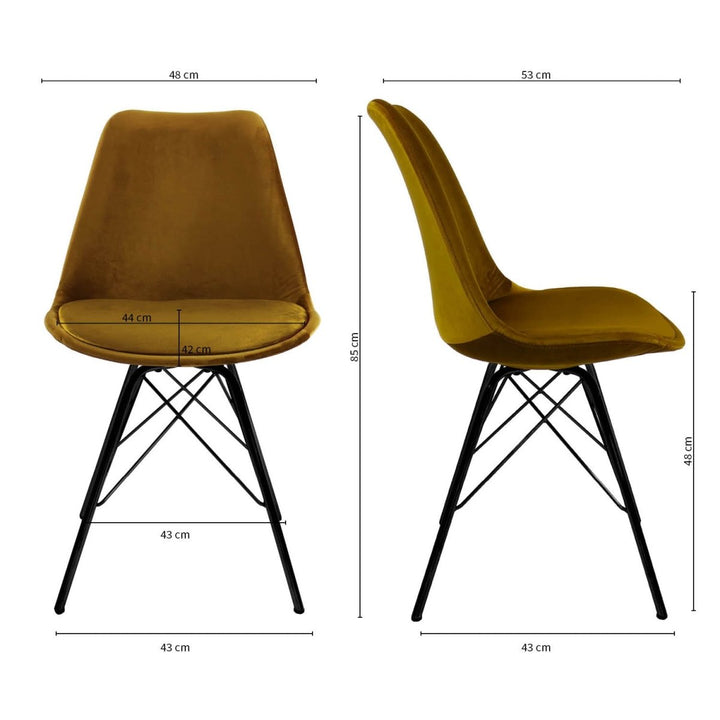 Chaise Seau Velours Design Polyvalente Pour Salon Et Bureau | LUXA - Designix