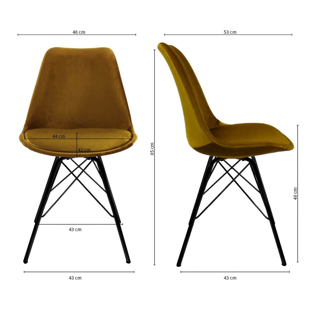 Chaise Seau Velours Design Polyvalente Pour Salon Et Bureau | LUXA - Designix